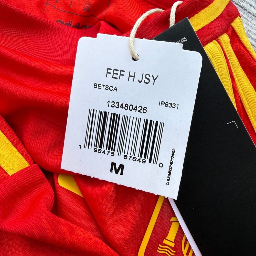 Adidas Spain National Team #17 Williams Jr Soccer Jersey Red NWT Size Medium - Picture 7 of 8
